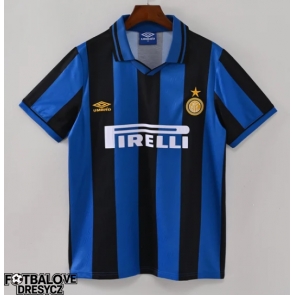 Inter Milan 1995-1996 Retro Domácí Dres Krátký Rukáv Inter Milan 1995-1996 Retro Domácí Dres Krátký Rukáv
